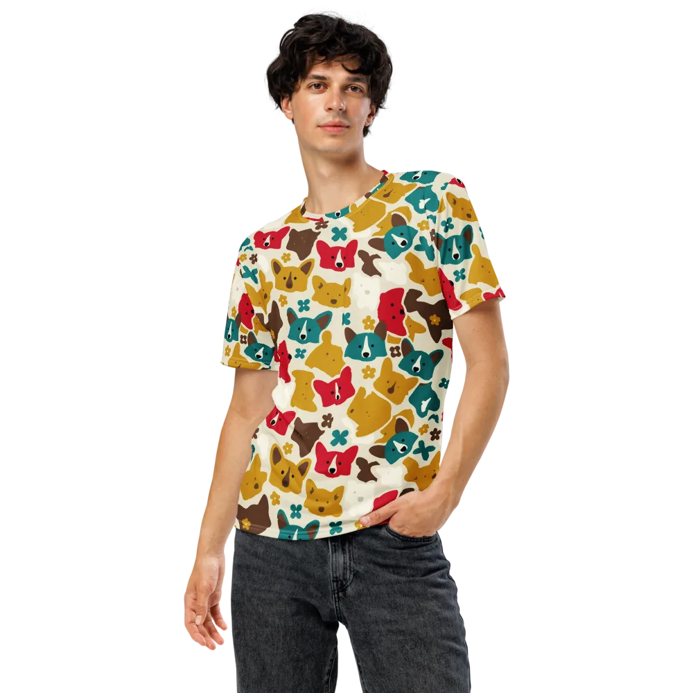 Foxglove Pals on Men's Crew Neck T-Shirt — Front