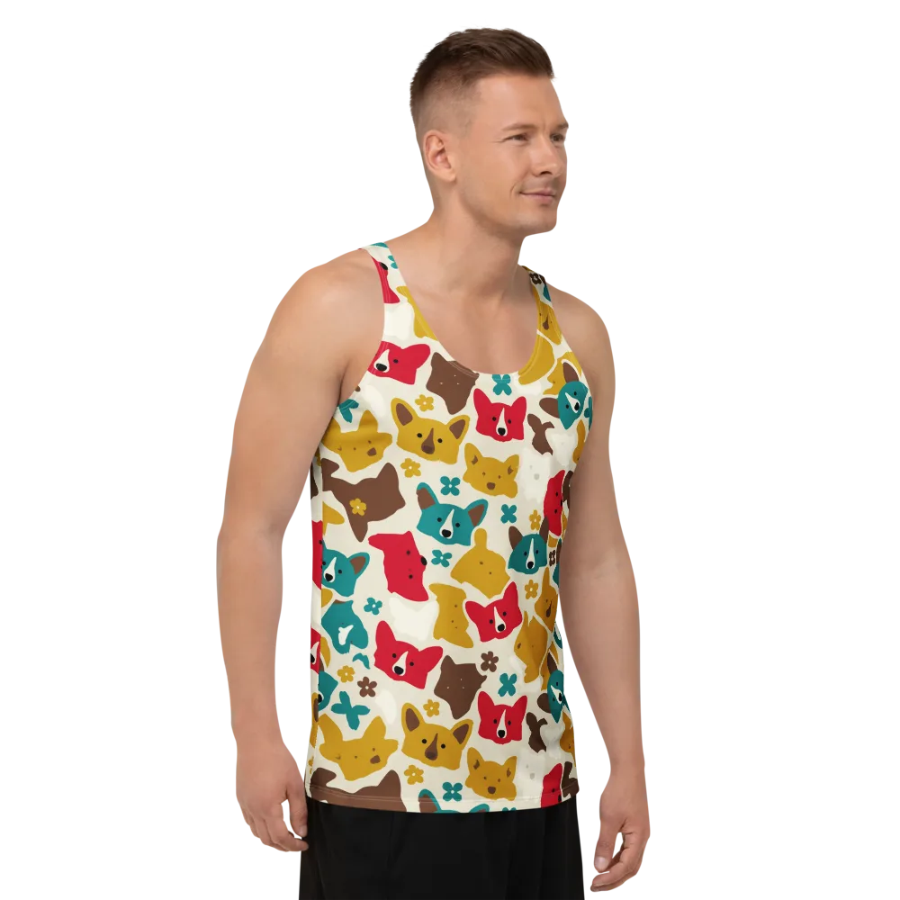 Foxglove Pals on Men's Tank Top — Right Front