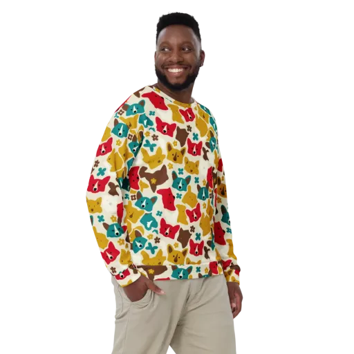 Foxglove Pals on a Sweatshirt