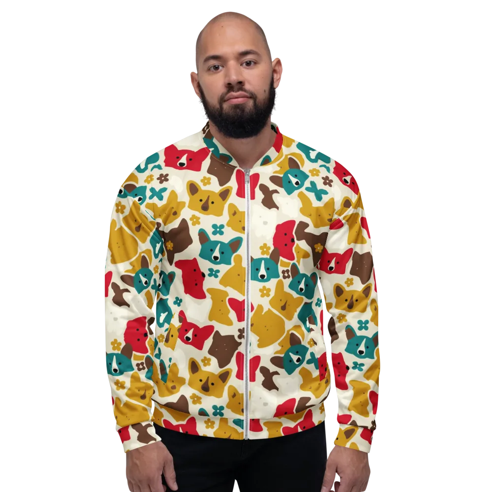 Foxglove Pals on Bomber Jacket — Front