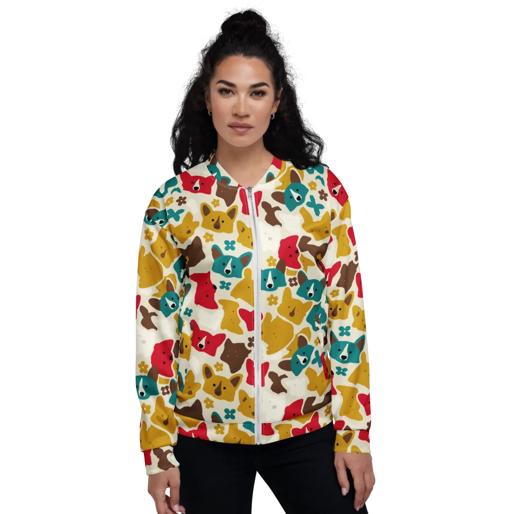 Foxglove Pals on Bomber Jacket — Front