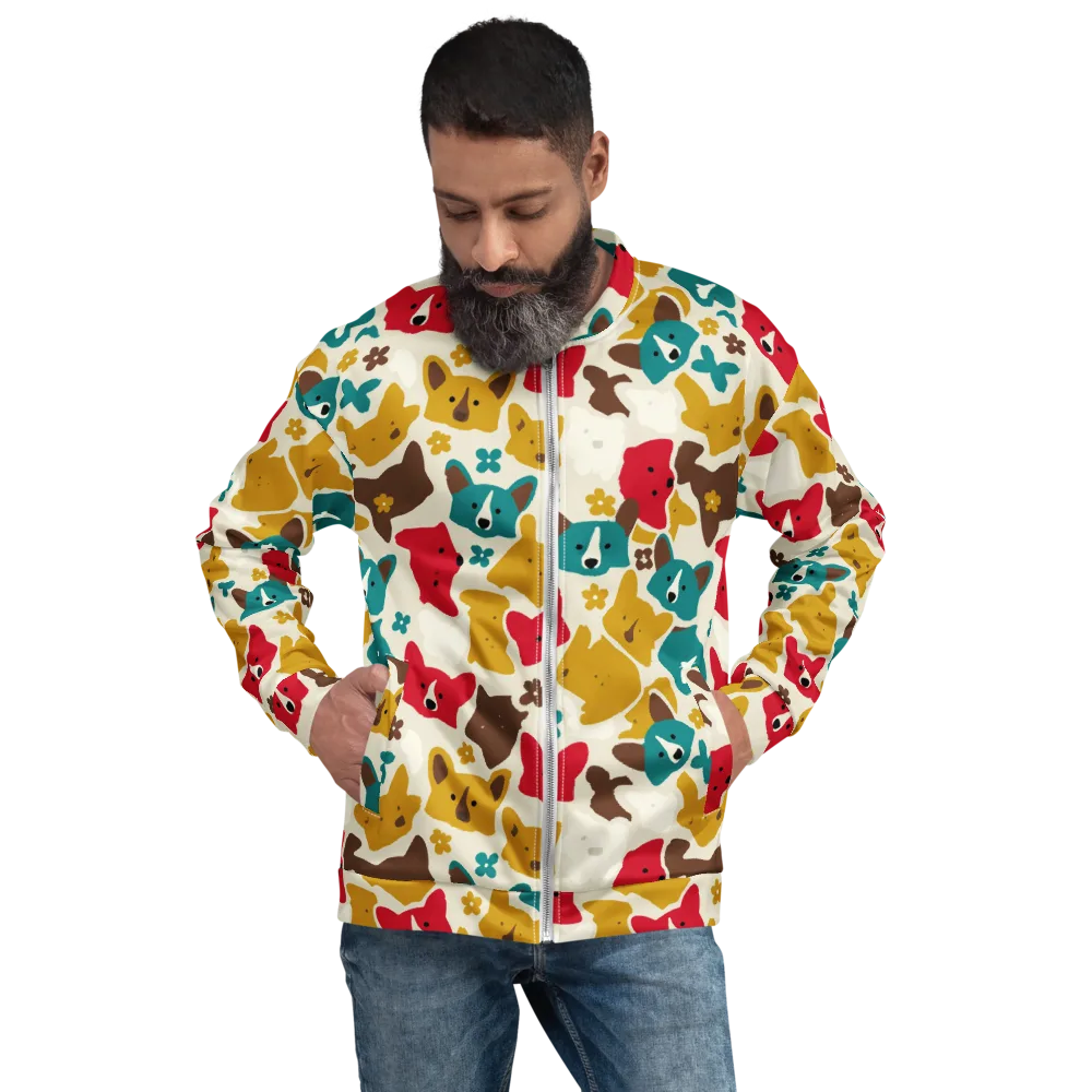 Foxglove Pals on Bomber Jacket — Front