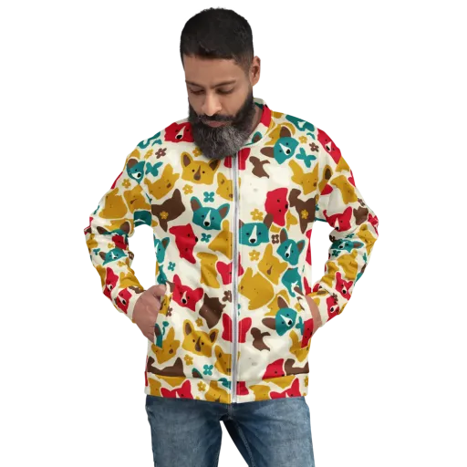 Foxglove Pals on a Bomber Jacket