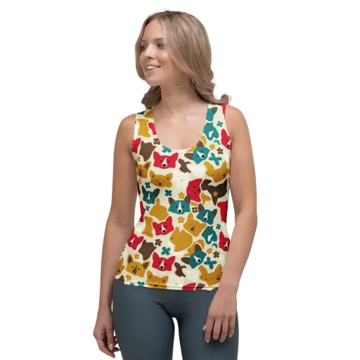 Foxglove Pals on a Women's Tank Top