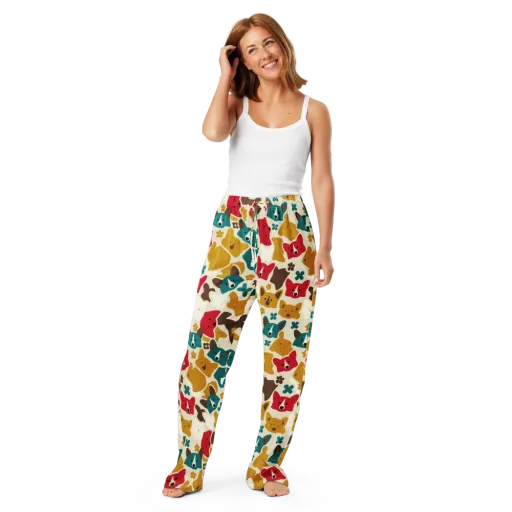 Foxglove Pals on a Women's Pajama Pants