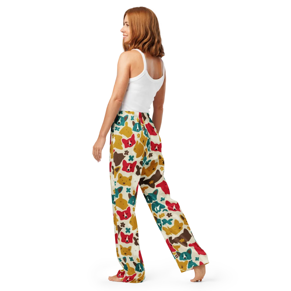 Foxglove Pals on Women's Pajama Pants — Back