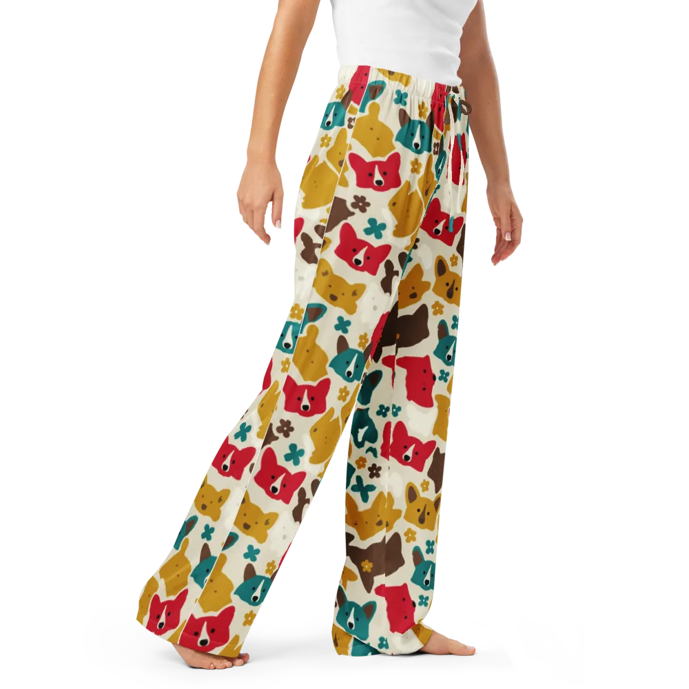 Foxglove Pals on Women's Pajama Pants — Right Front