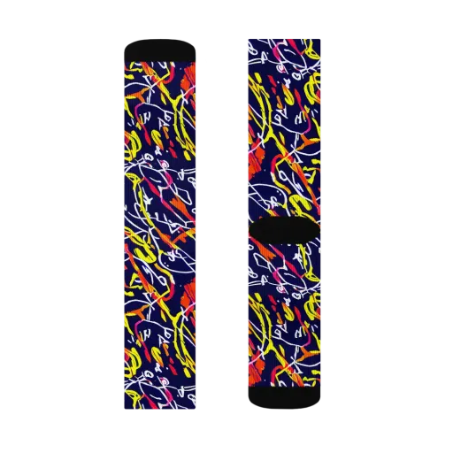 Neon Currents on a Socks