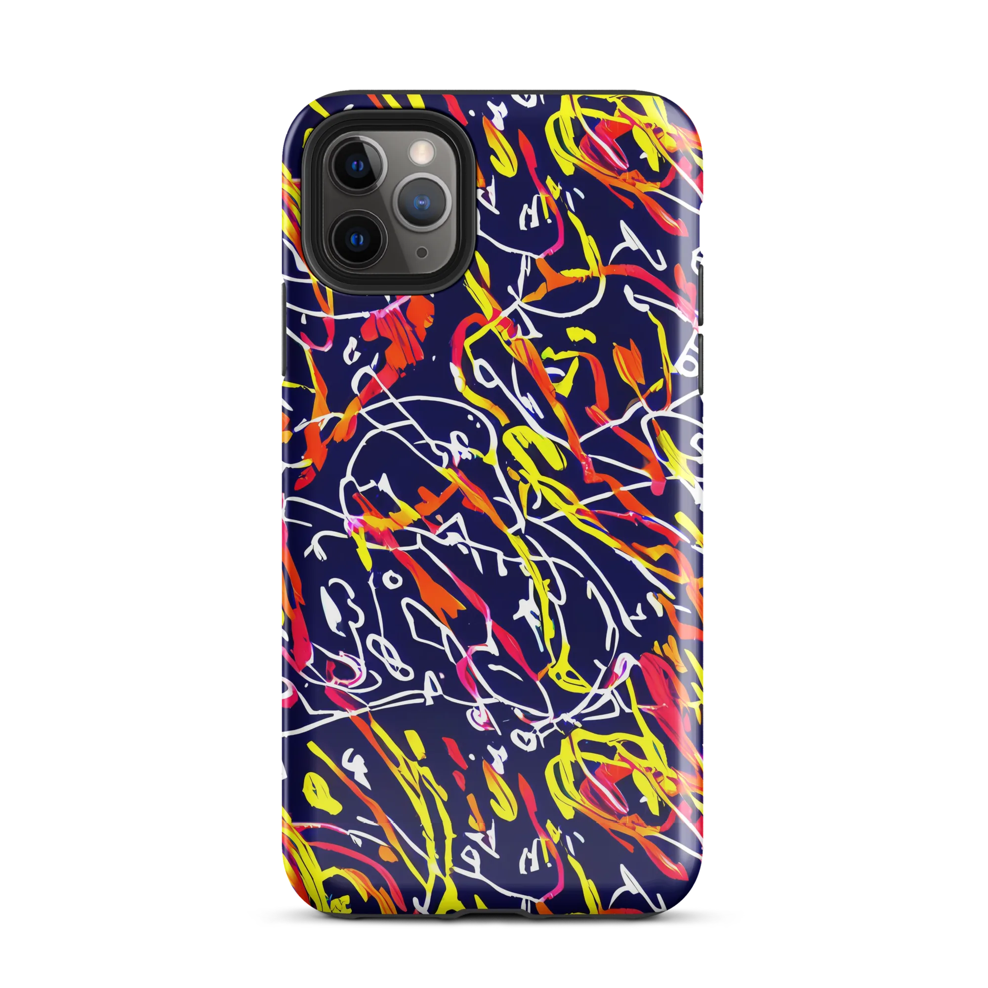 Neon Currents on Tough Case for iPhone® — Front