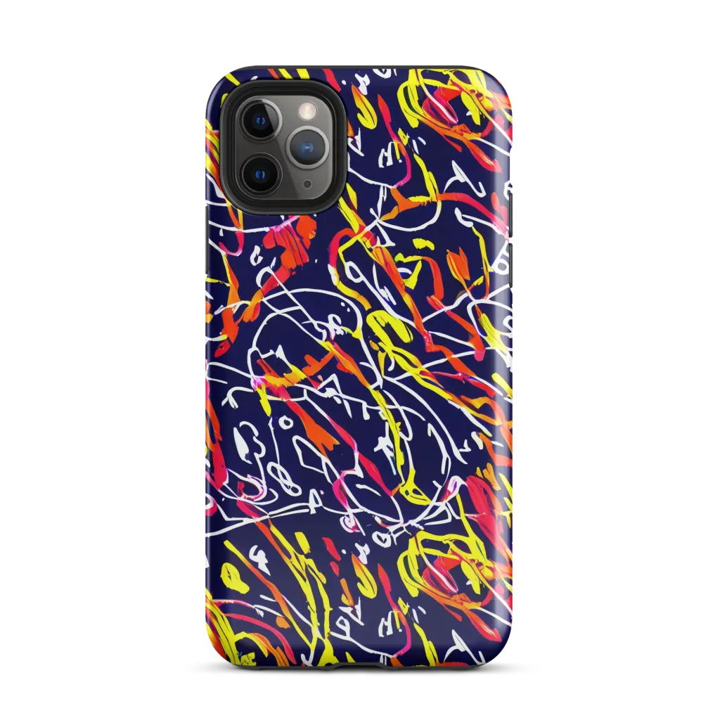 Neon Currents on Tough Case for iPhone® — Front
