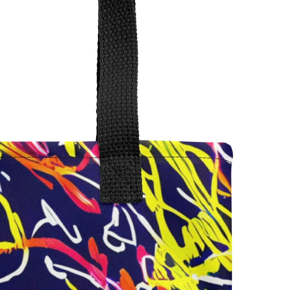 Neon Currents on Tote Bag — Product details