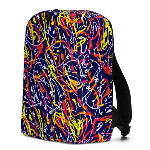 Neon Currents on a Minimalist Backpack