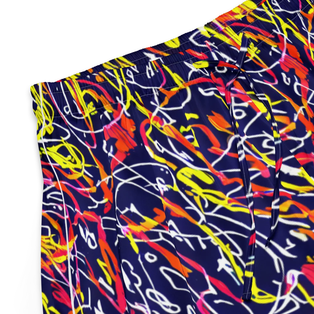 Neon Currents on Women's Pajama Shorts — Product details