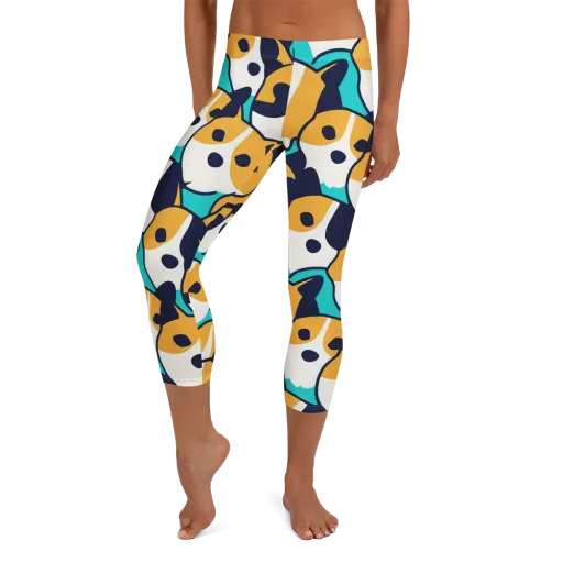 Calico Current on a Capri Leggings