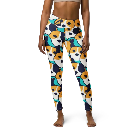 Calico Current on a Yoga Leggings