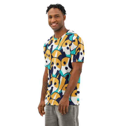 Calico Current on a Men's Cotton Crew Neck T-Shirt
