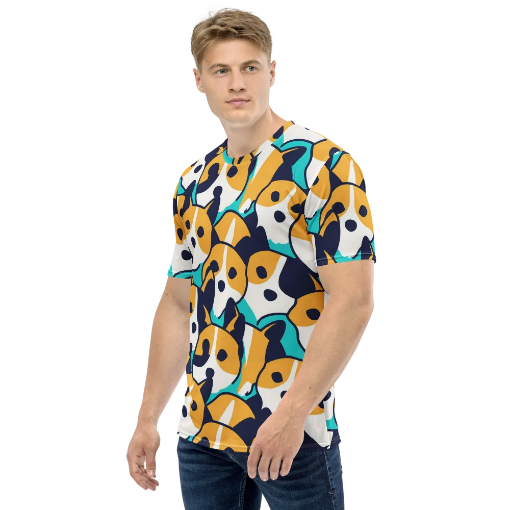 Calico Current on Men's Crew Neck T-Shirt — Left