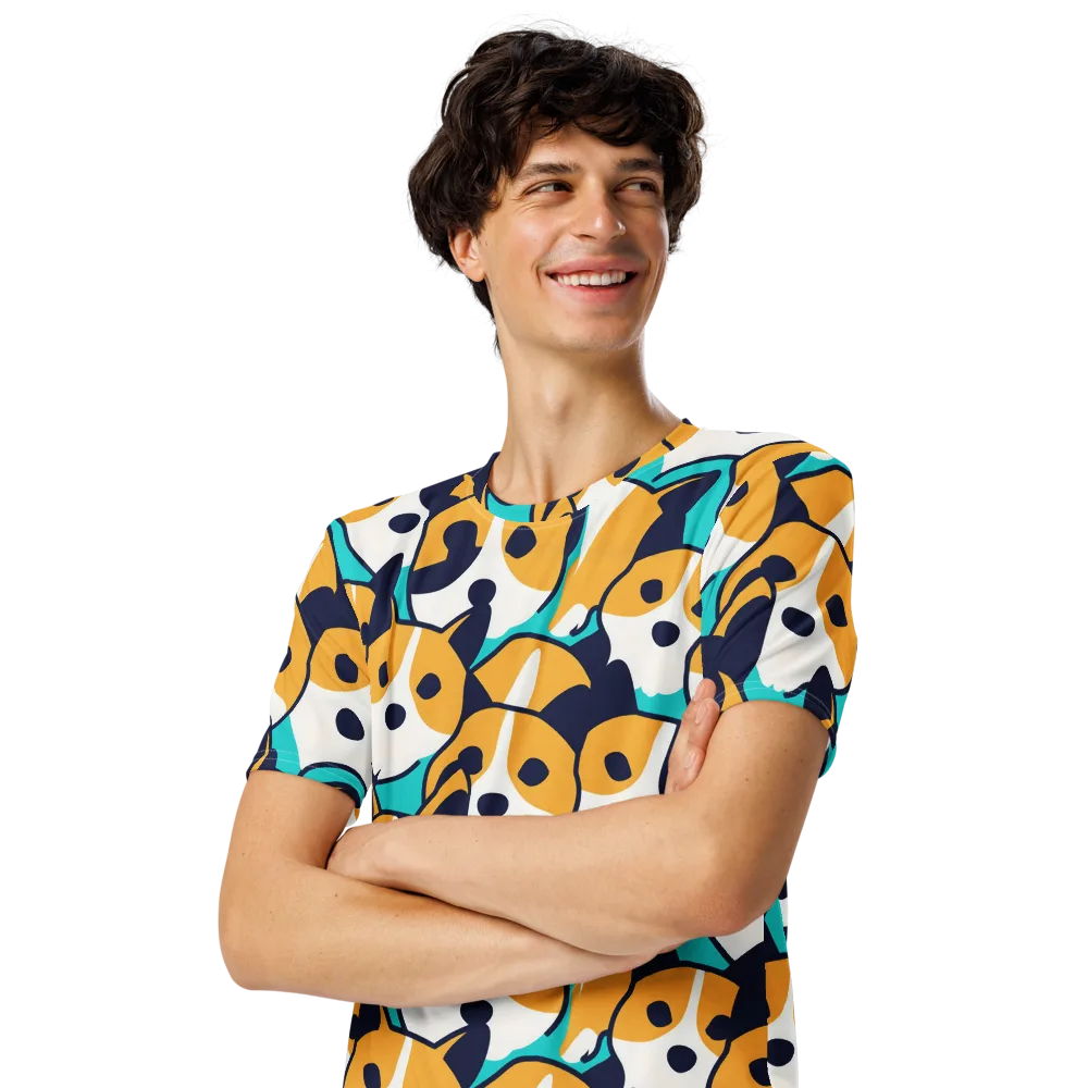 Calico Current on Men's Crew Neck T-Shirt — Left Front