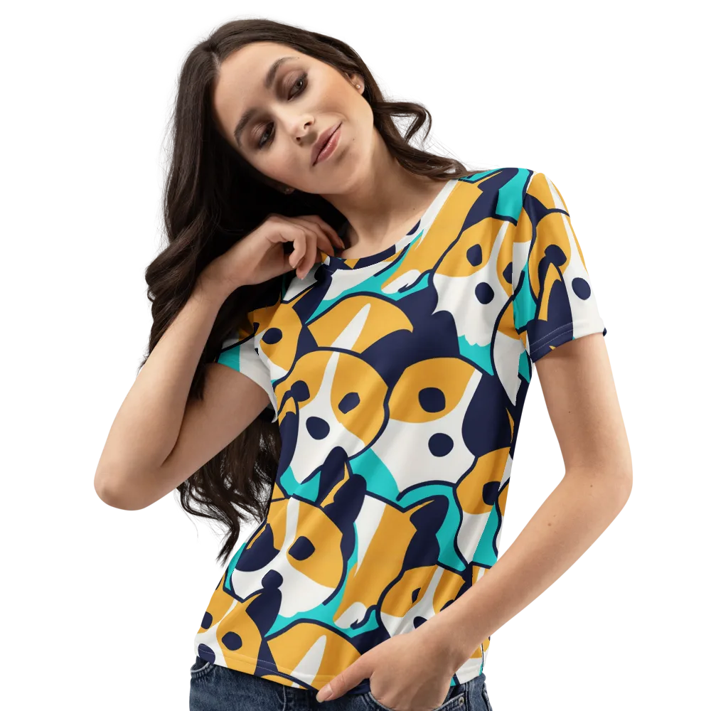 Calico Current on Women's Crew Neck T-Shirt — Left Front