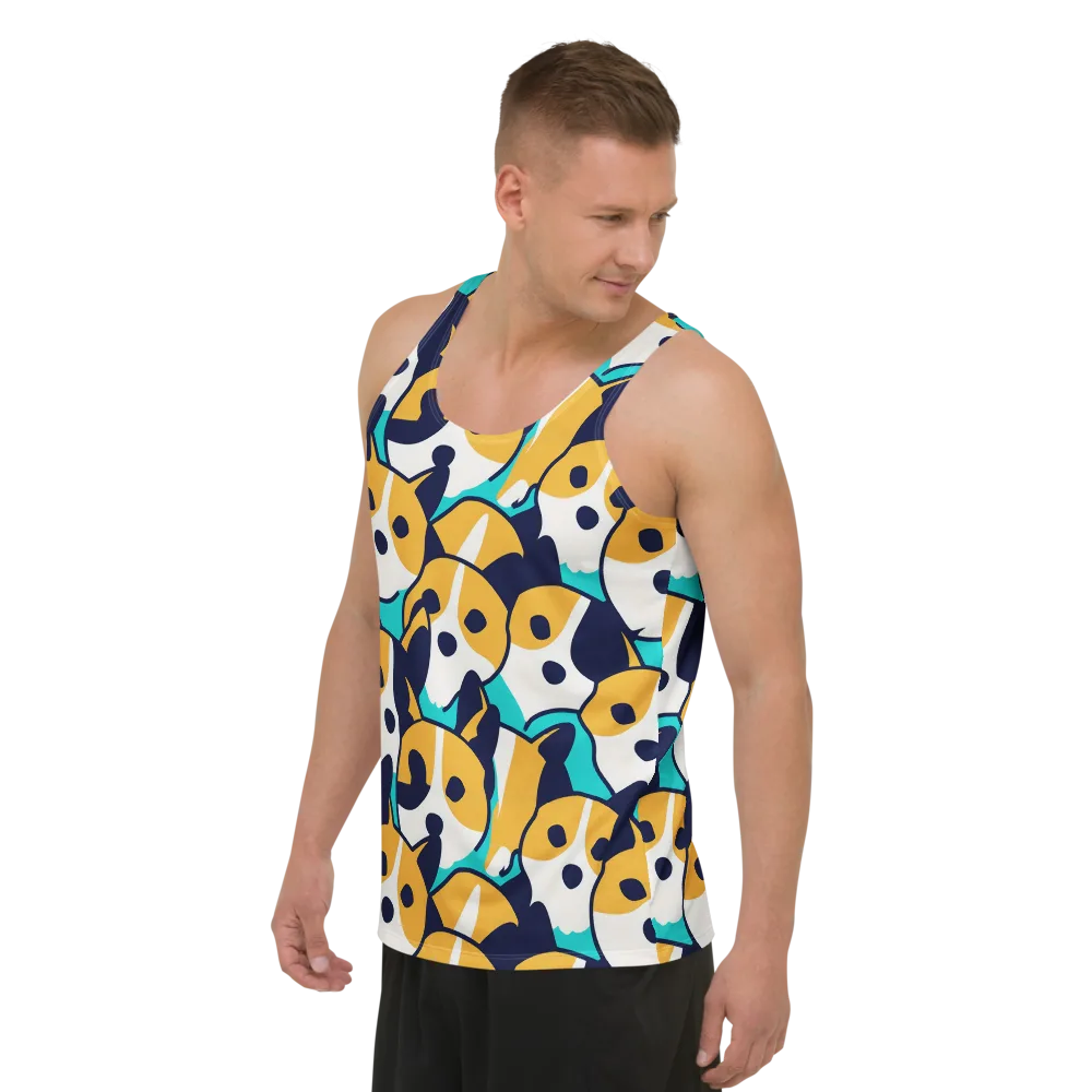 Calico Current on Men's Tank Top — Left Front