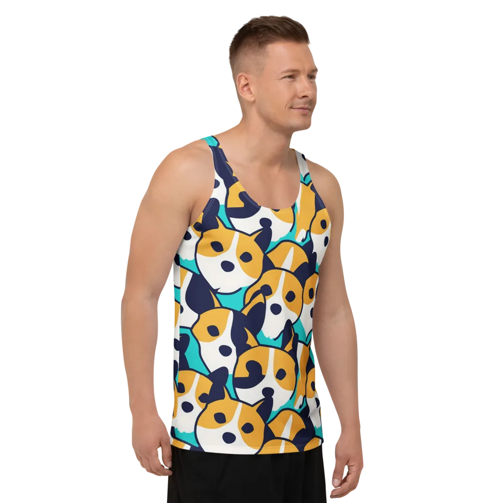 Calico Current on Men's Tank Top — Right Front