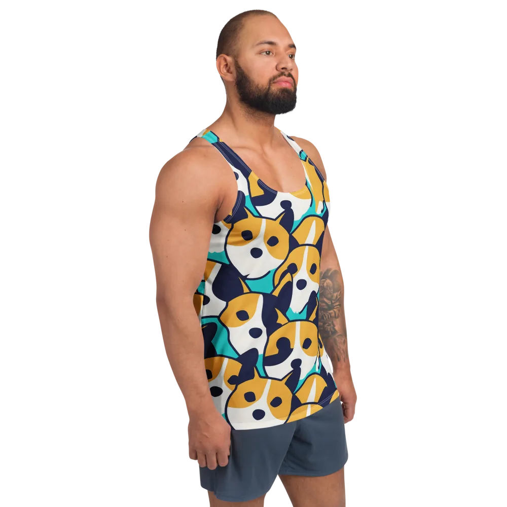 Calico Current on Men's Tank Top — Right Front
