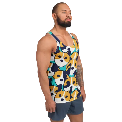 Calico Current on a Men's Tank Top