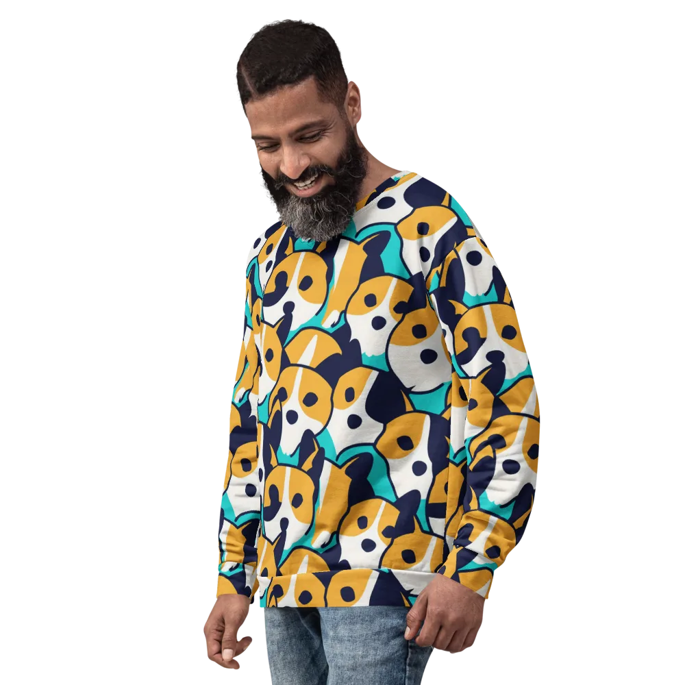 Calico Current on Sweatshirt — Left Front