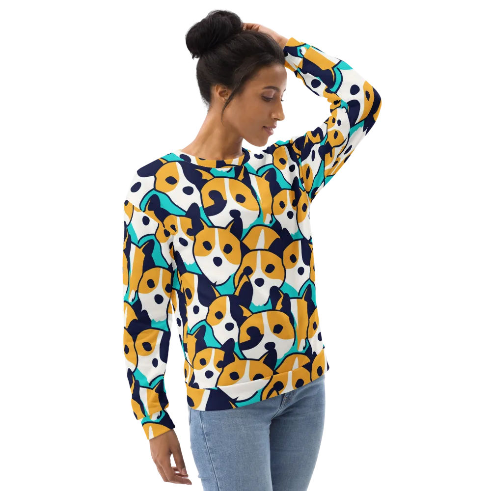 Calico Current on Sweatshirt — Right Front