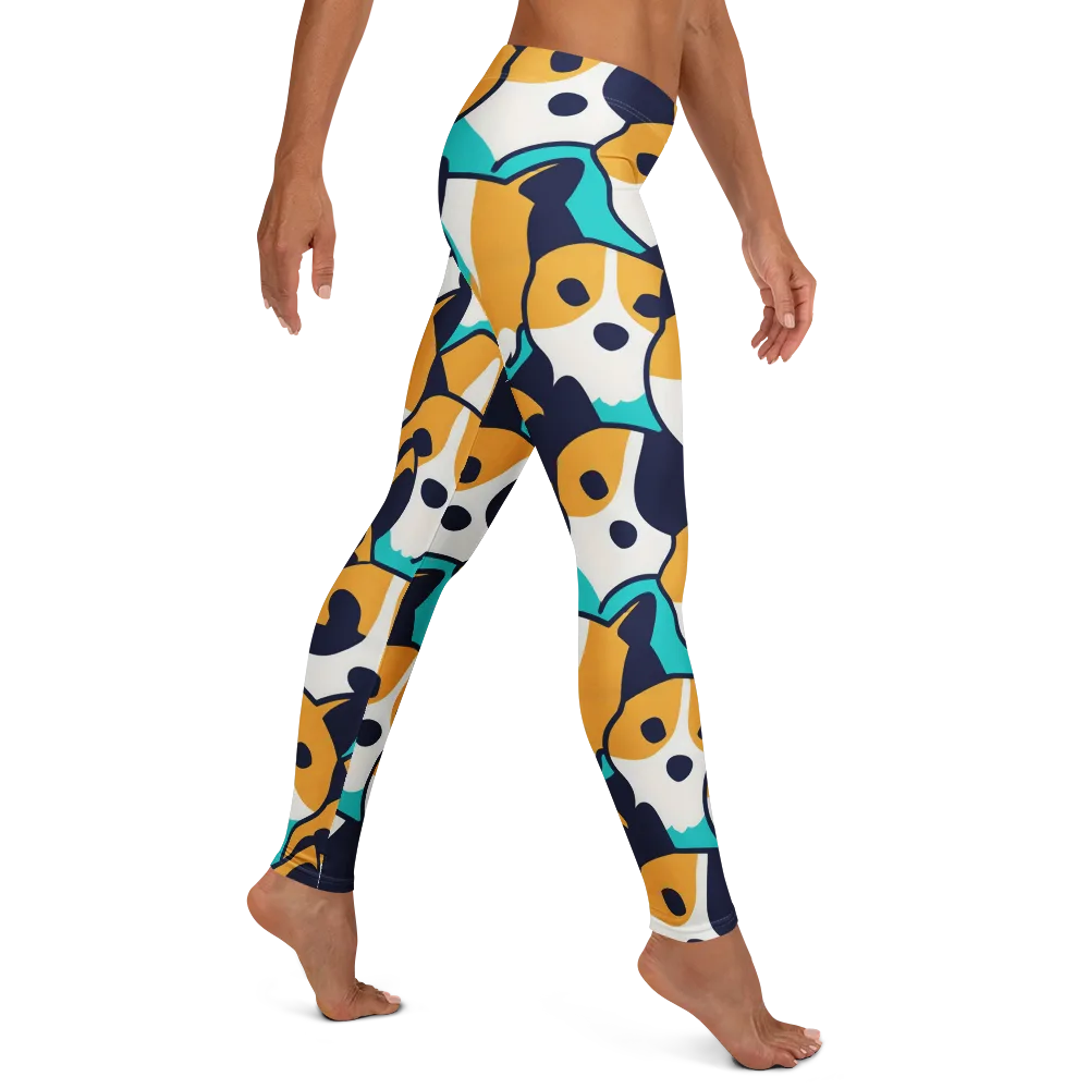 Calico Current on Leggings — Right