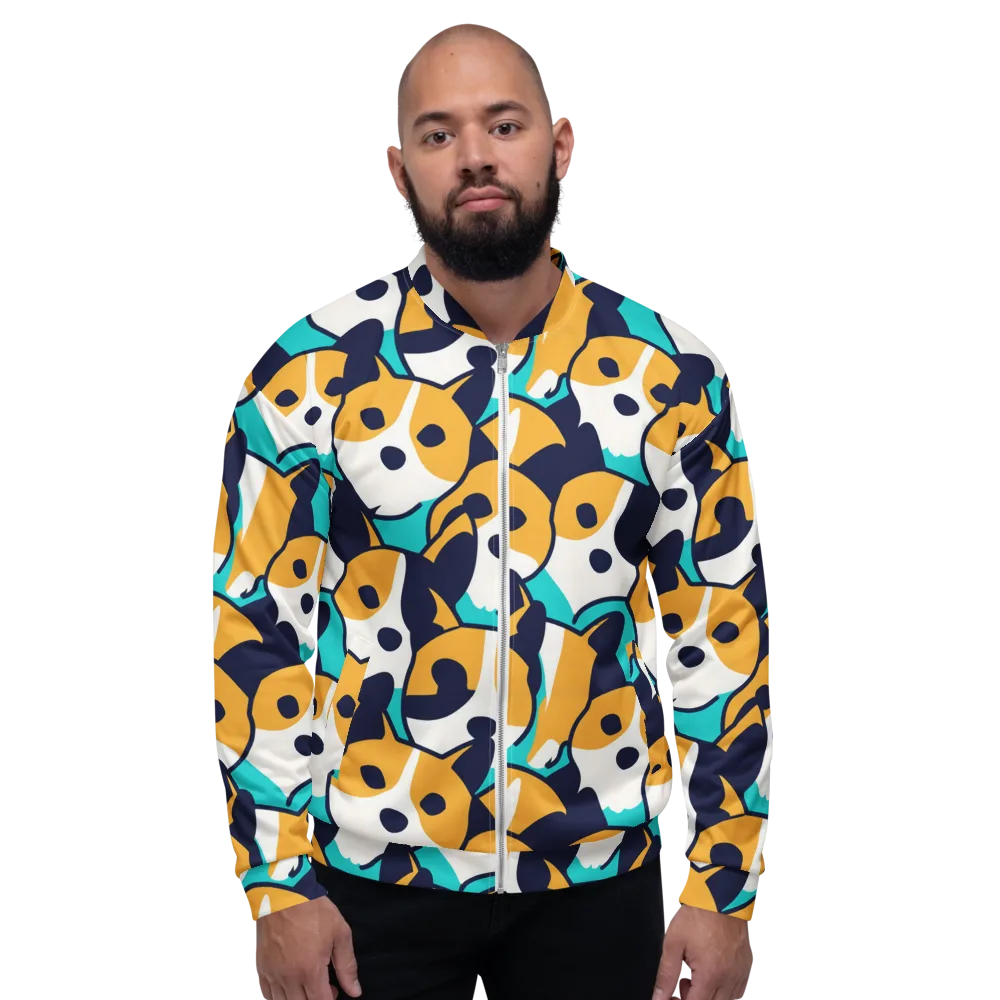 Calico Current on Bomber Jacket — Front