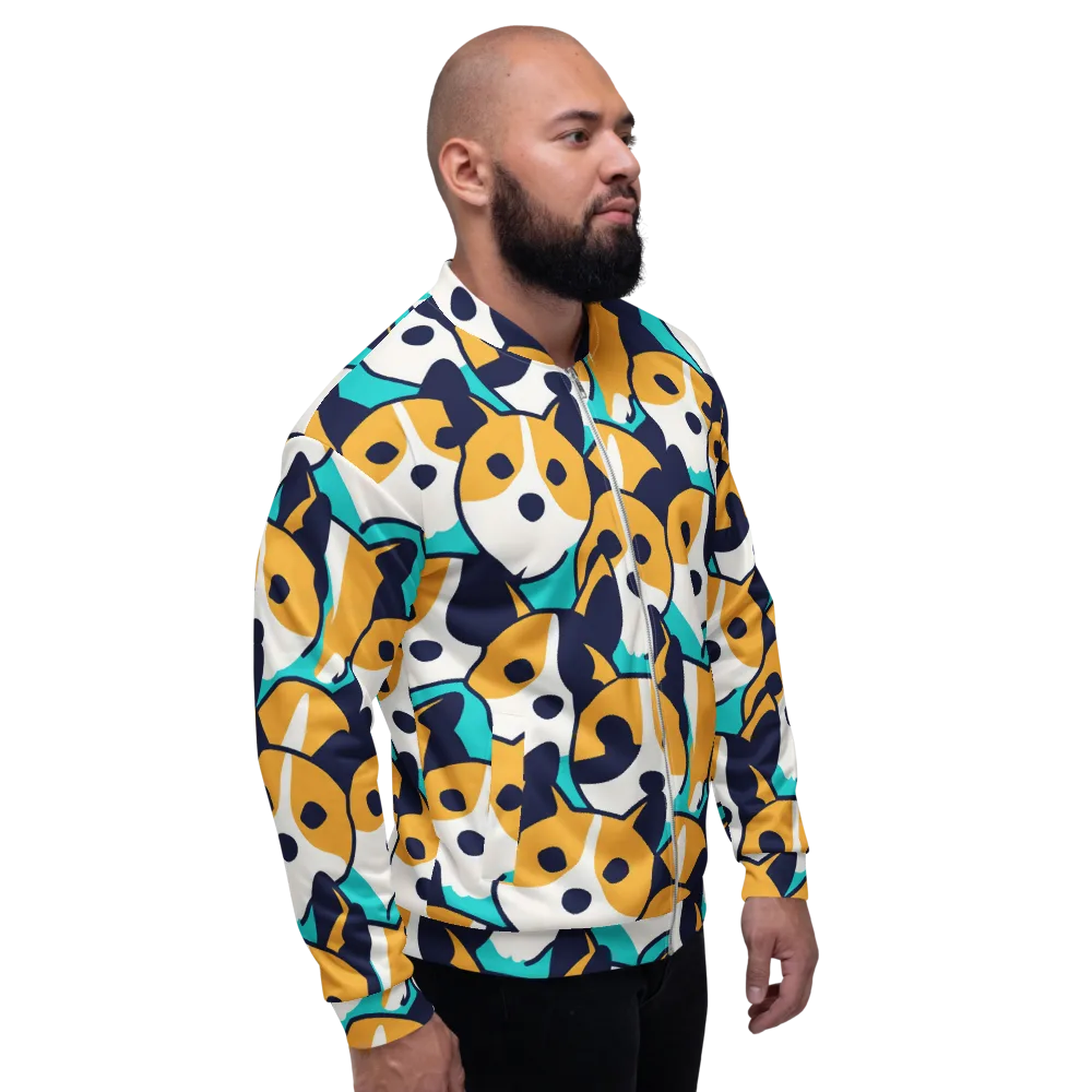Calico Current on Bomber Jacket — Right