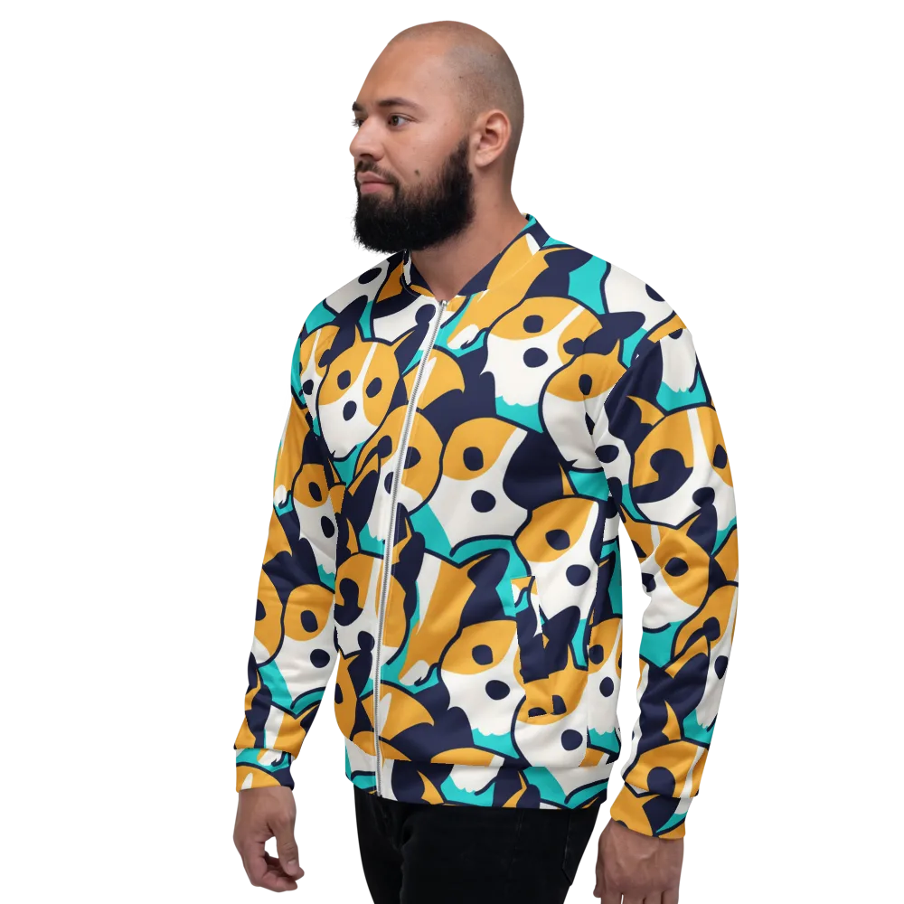 Calico Current on Bomber Jacket — Left