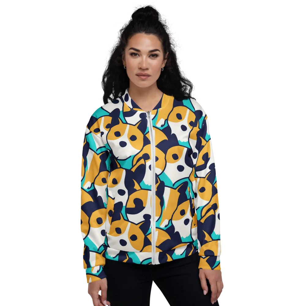 Calico Current on Bomber Jacket — Front