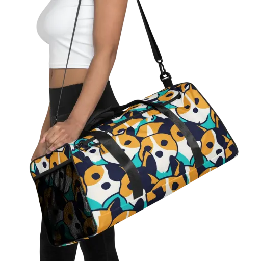 Calico Current on a Duffle Bag