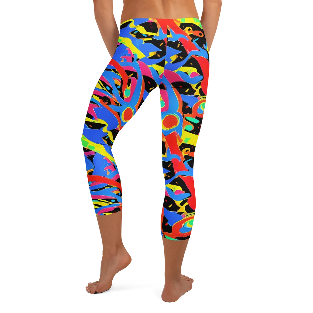 Orbit Opus on Capri Leggings — Back