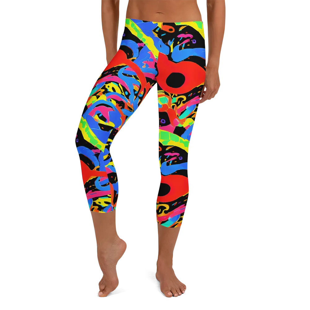 Orbit Opus on Capri Leggings — Front