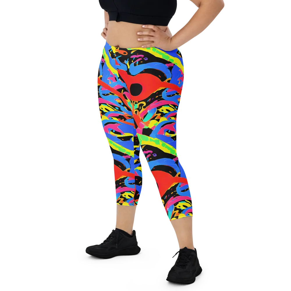 Orbit Opus on Capri Leggings — Front