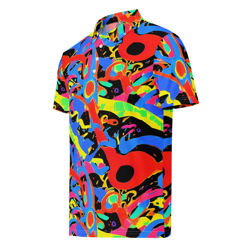 Orbit Opus on Men's Slim Fit Polo Shirt — Left Front
