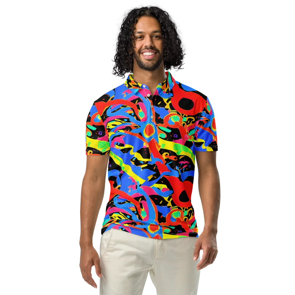 Orbit Opus on Men's Slim Fit Polo Shirt — Front