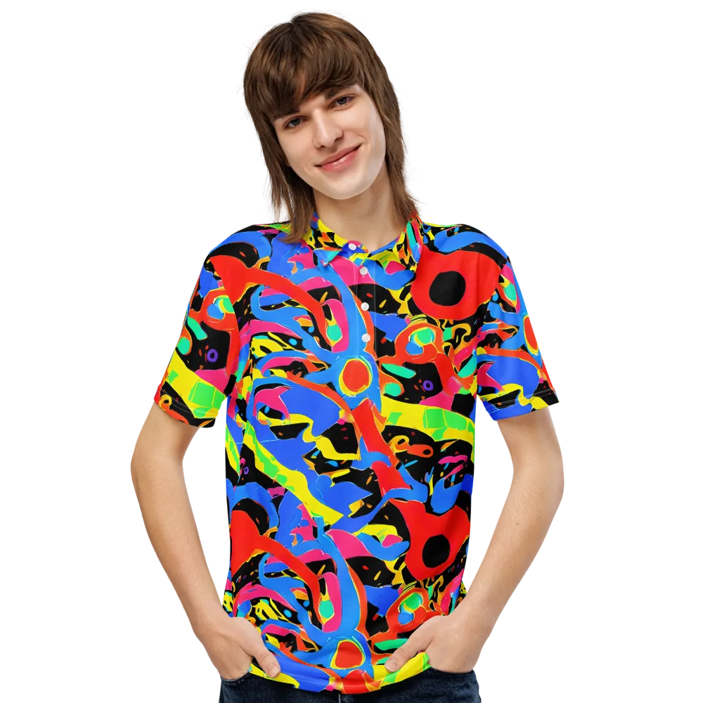Orbit Opus on Men's Slim Fit Polo Shirt — Front