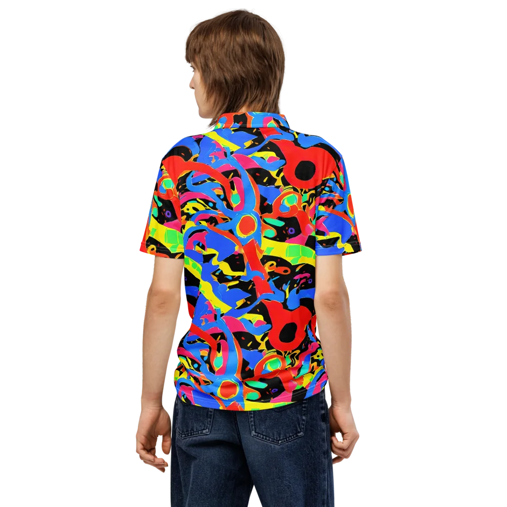 Orbit Opus on Men's Slim Fit Polo Shirt — Back