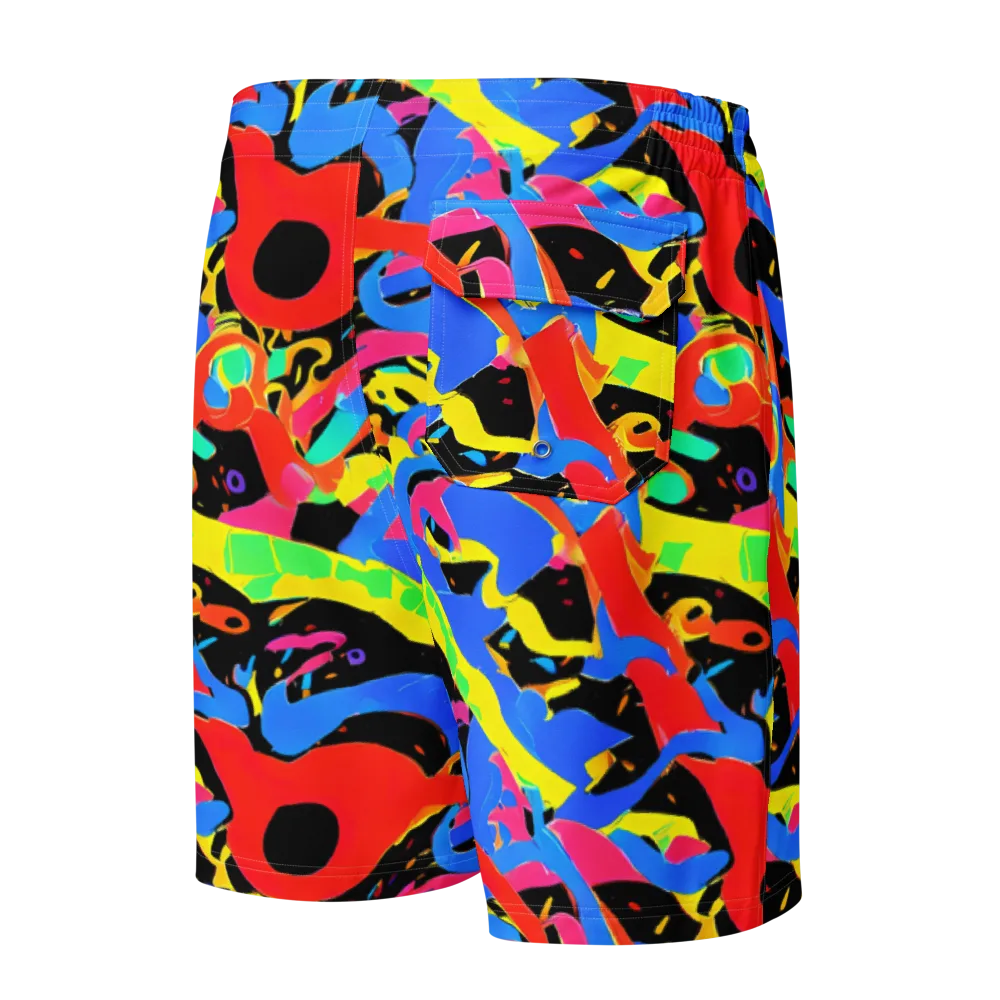 Orbit Opus on Men's Board Shorts — Back