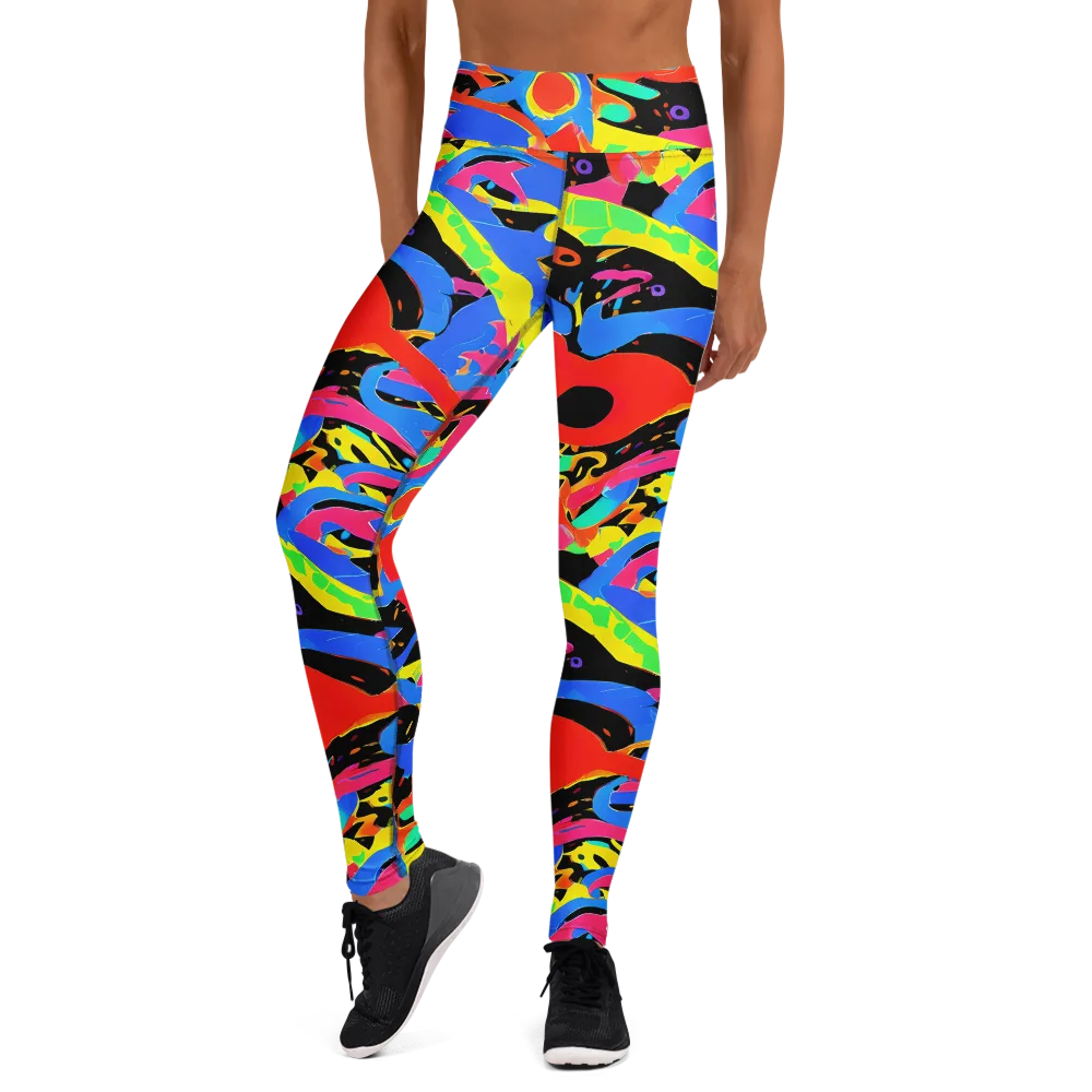 Orbit Opus on Yoga Leggings — Front