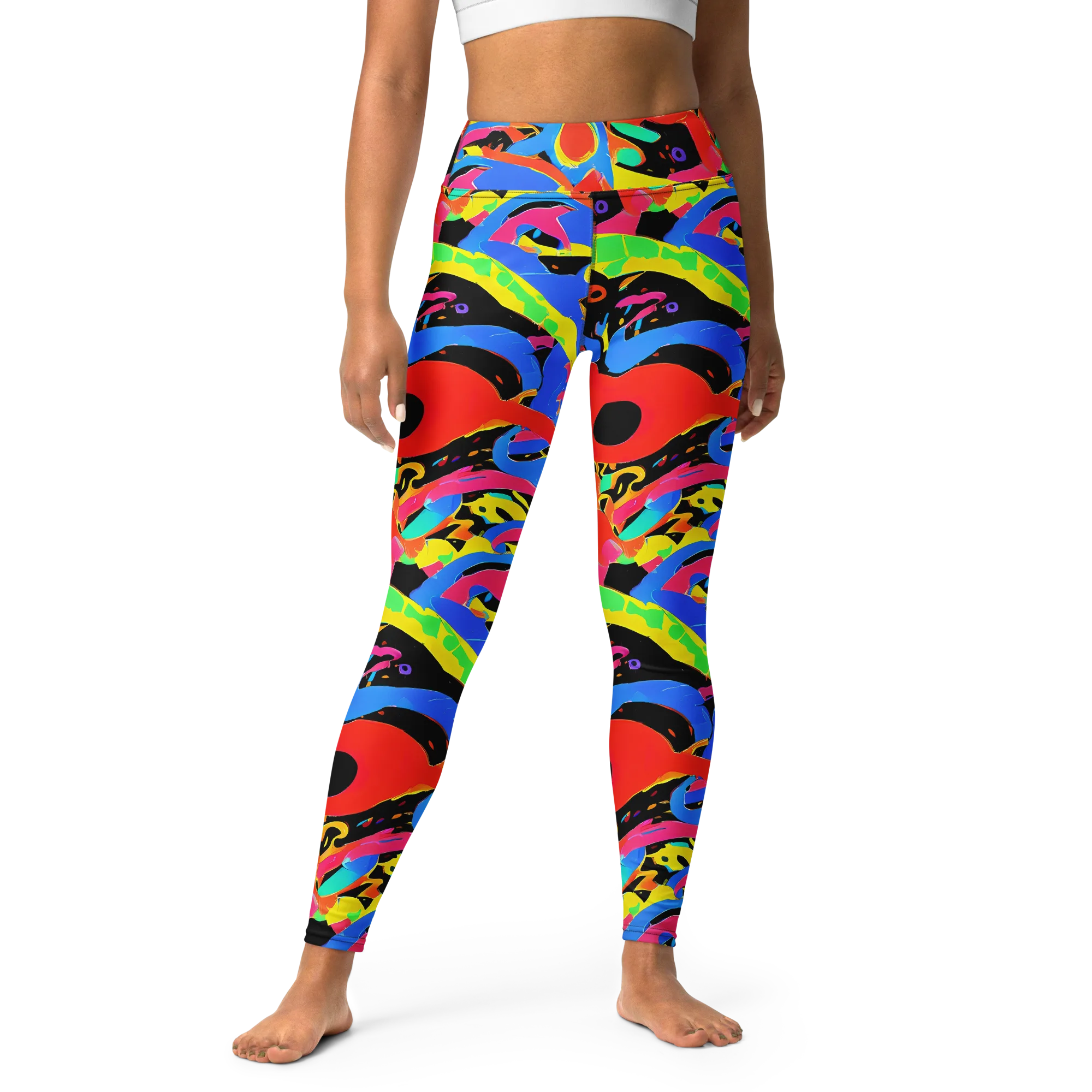 Orbit Opus on Yoga Leggings — Front