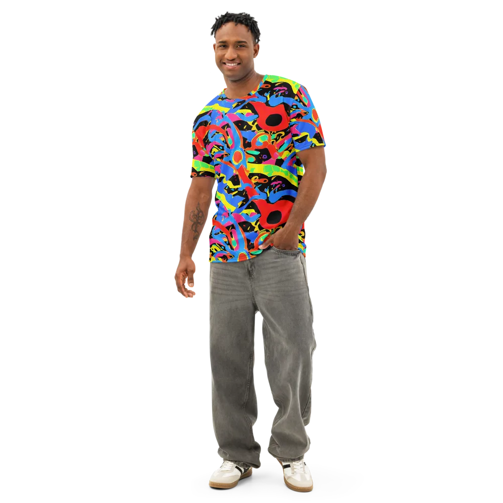 Orbit Opus on Men's Cotton Crew Neck T-Shirt — Front