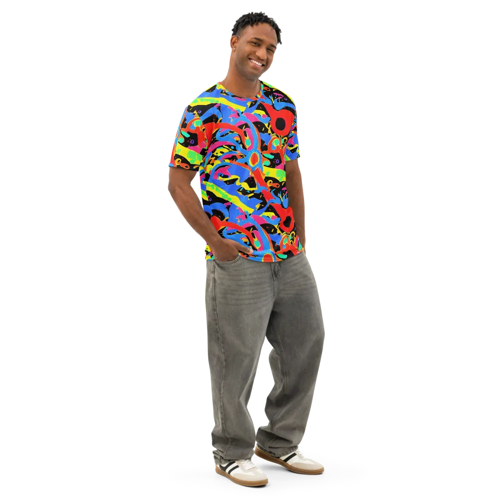 Orbit Opus on Men's Cotton Crew Neck T-Shirt — Right Front