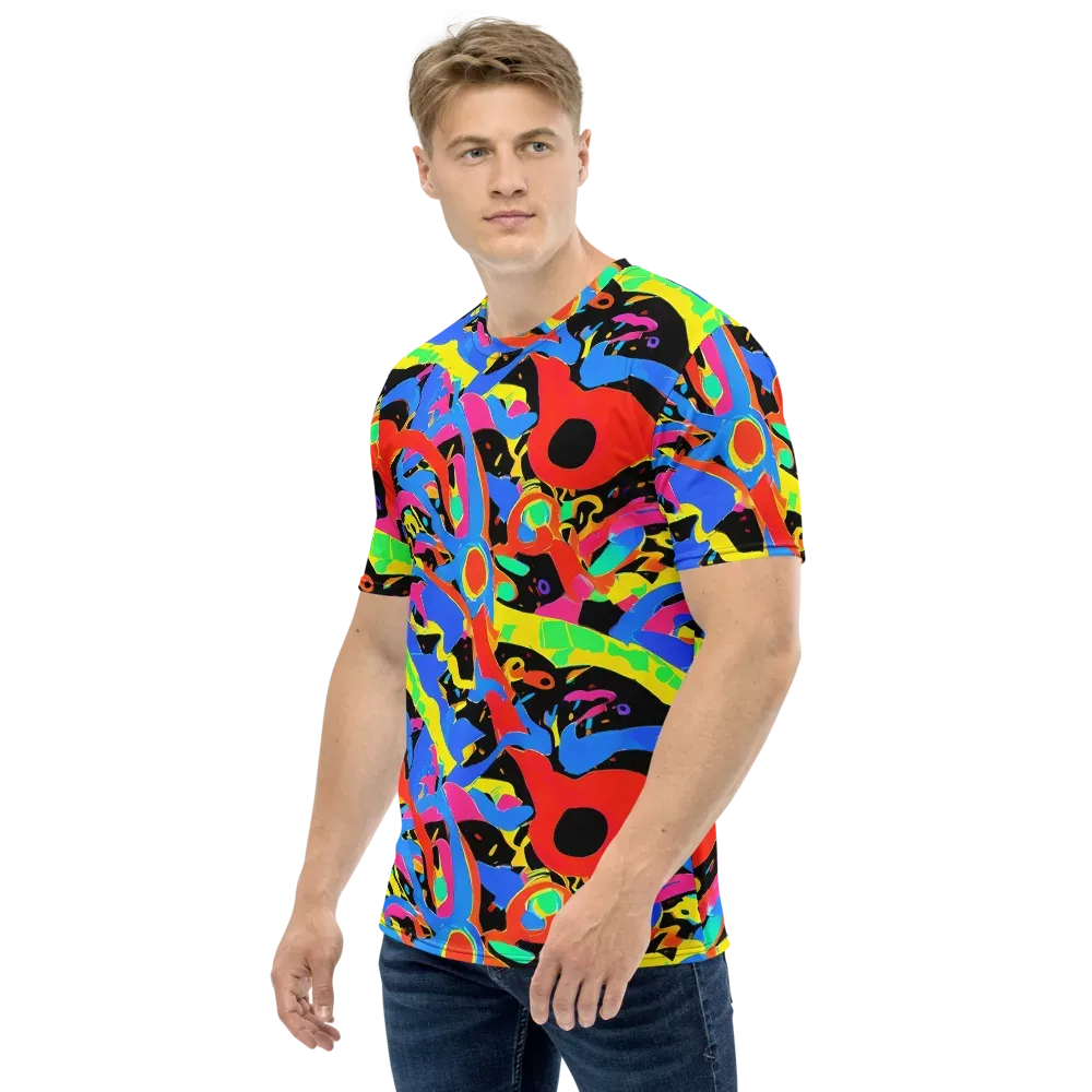Orbit Opus on Men's Crew Neck T-Shirt — Left