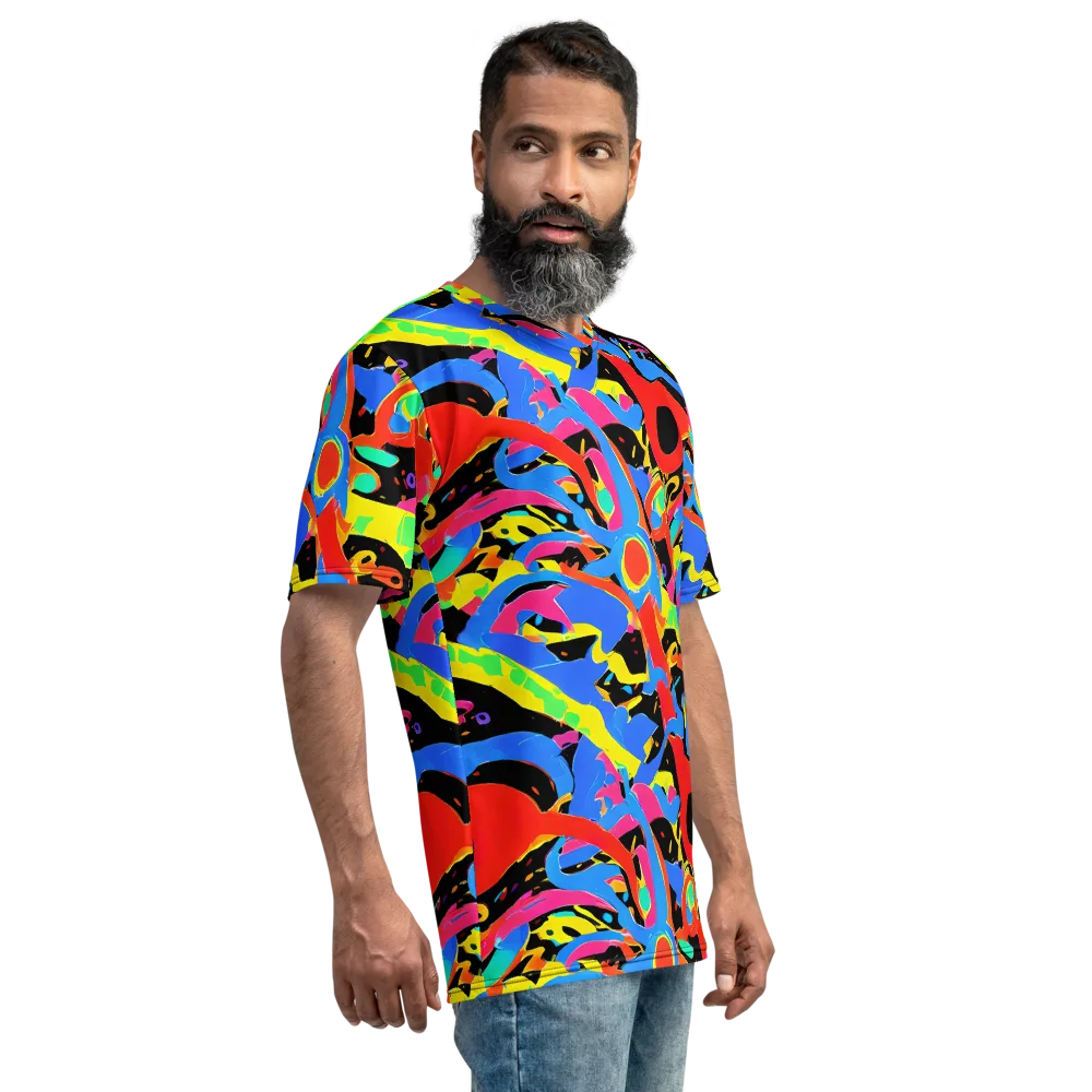 Orbit Opus on Men's Crew Neck T-Shirt — Right