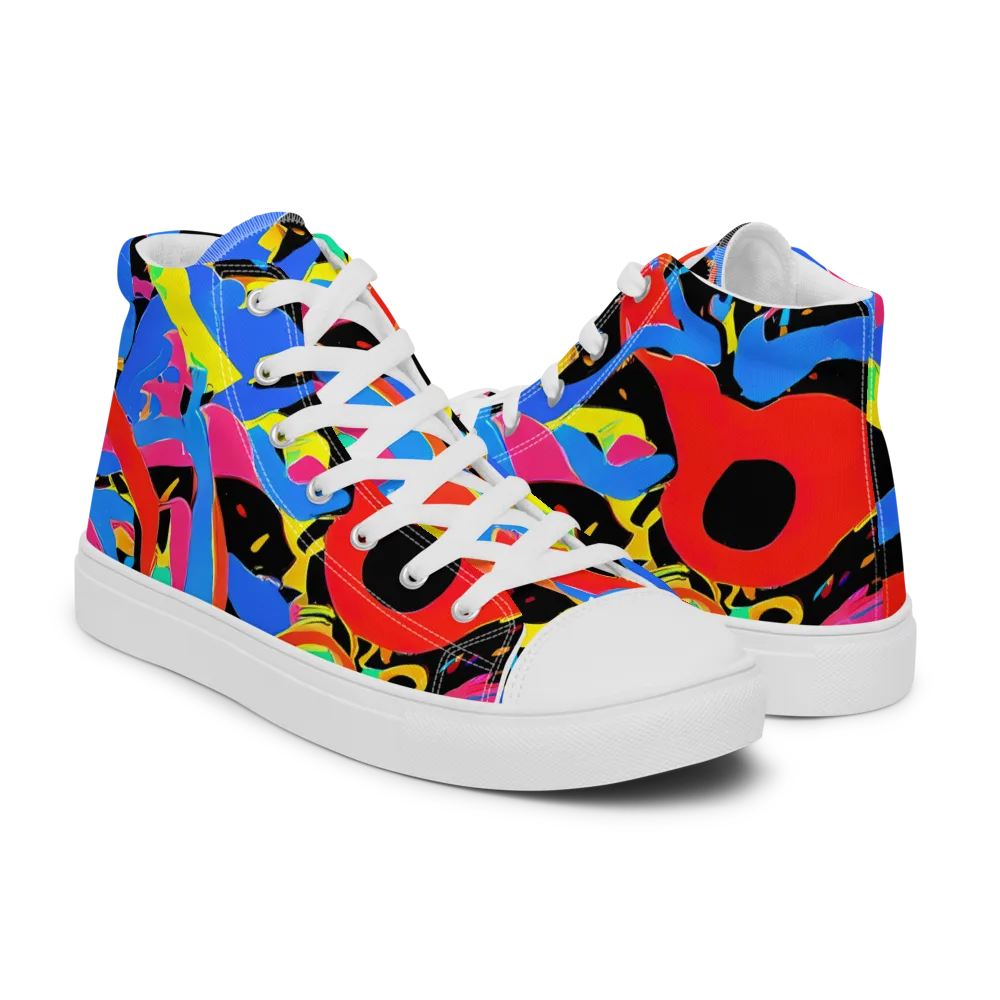 Orbit Opus on Men's High Top Canvas Shoes — Right